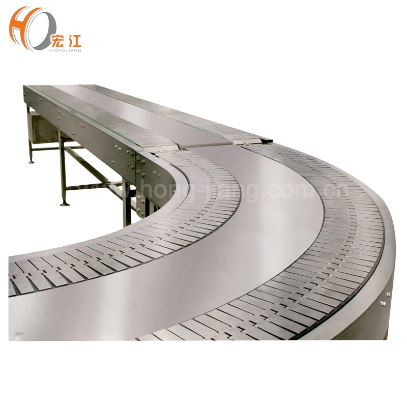 doble 90 grados de acero inoxidable plástico curvado superior de la mesa transportadores de cadena superior de la tabla transportadora de cadena fabricantes