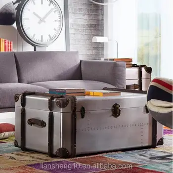 Latest Design Aluminum Covered Storage Box Truck Coffee Table Tea Latest Design Aluminum Covered Storage Box Truck Coffee Table Tea