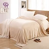Wholesale Cheap 100% polyester Soft Solid Color Fleece Flannel Blanket Summer Blanket