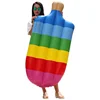 DS 140cm Inflatable popsicle floating bed rafts PVC colored ice cream pool float