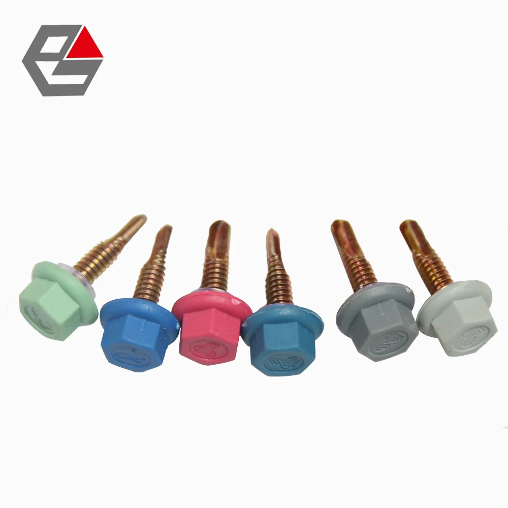 Hex Head Self Drilling Screw With Plastic Cap - Buy Self Drilling Screw ...