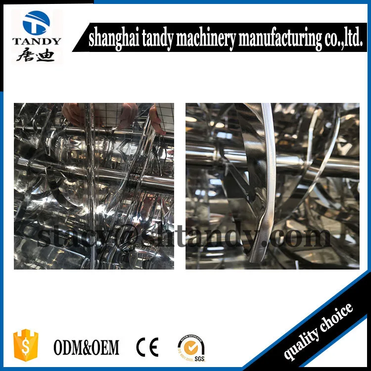Shanghai Tandy Stainless Steel Ribbon Blender For Powder