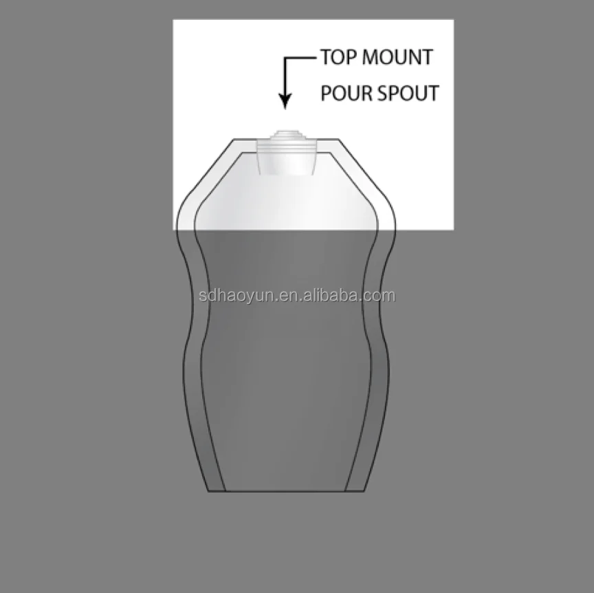 liquid water food grade aluminum spout pouch bag
