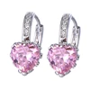 94583 xuping heart Synthetic CZ ear ring latest gold earing design