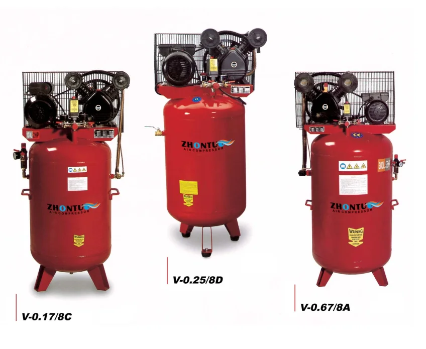 Standing air clearance compressor