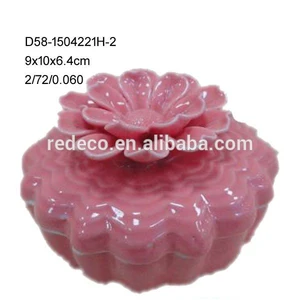 Porcelain christmas jewelry box making supplies for necklaces