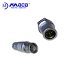 Upside-down charging 5 pin circular metal push pull connector