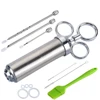 High Quality 304 Stainless Steel Meat Injector Marinade With 3 Marinade Injector Needles