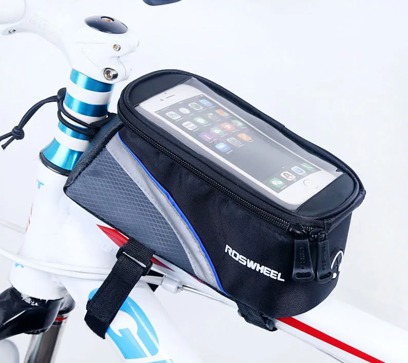 Bicycle Frame Bag Double Pouch for Cellphone cycling bag