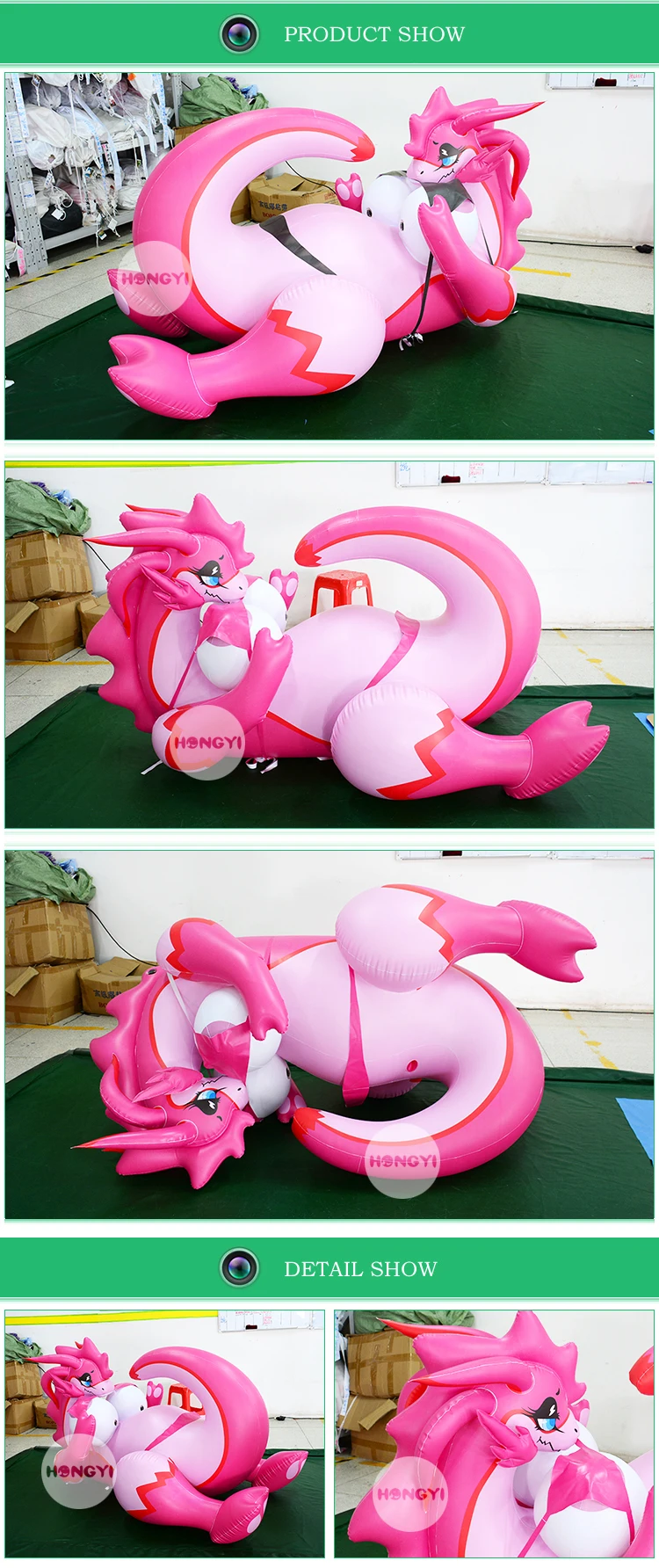 Customize Hongyi Sexy Pink Large Chest Inflatable Dragon Toy Buy Inflatable Dragon Toysexy 