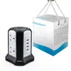in UK market travel adapter AC Mains usb Power extension socket with power switch