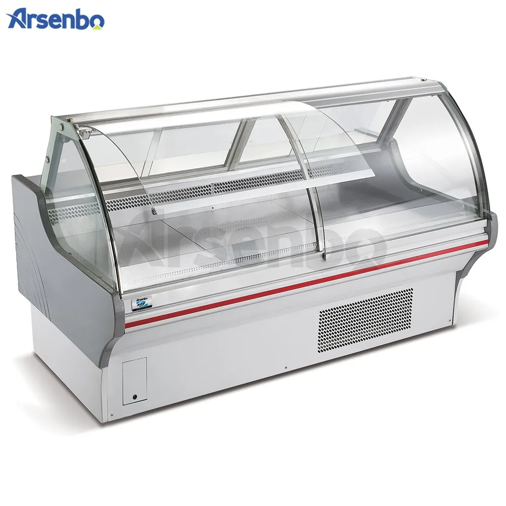 Commercial Deli Counter Refrigerator Display Case Fridge For Meat