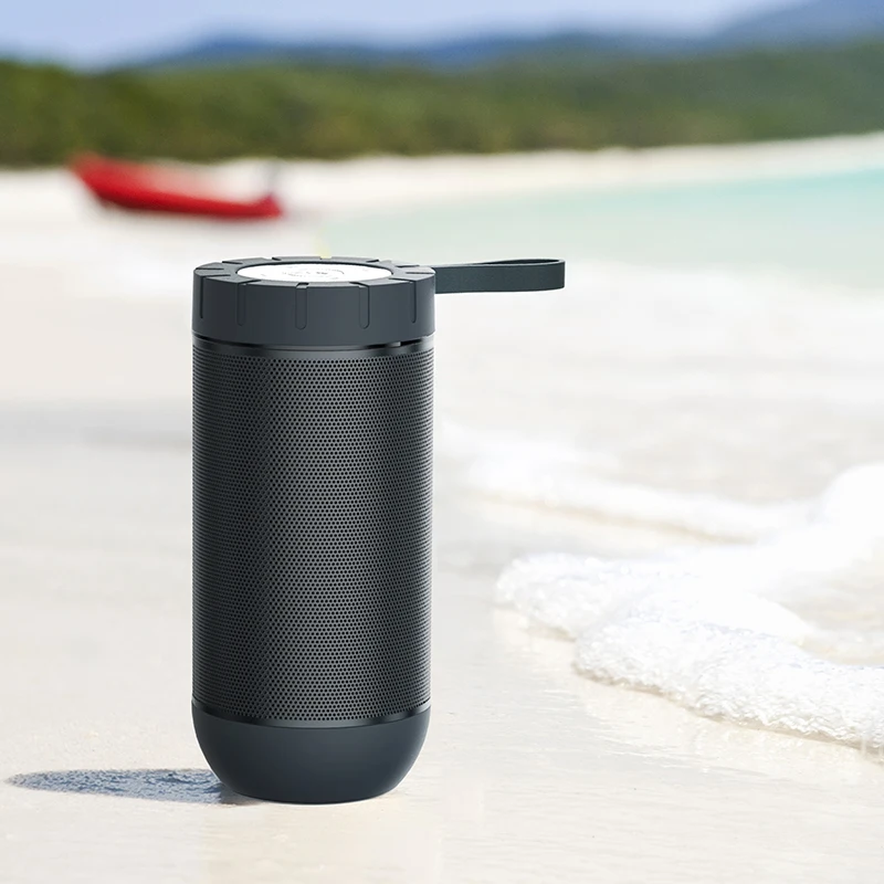 Comiso Outdoor Wireless Portable Waterproof Bluetooth Speaker 24 Hours Playtime 12W Drivers Passive Radiator