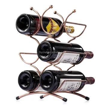 Metal Wine Rack Holder 6 Bottles Organizer Metal Wine Rack Holder 6 Bottles Organizer Stand Freestanding