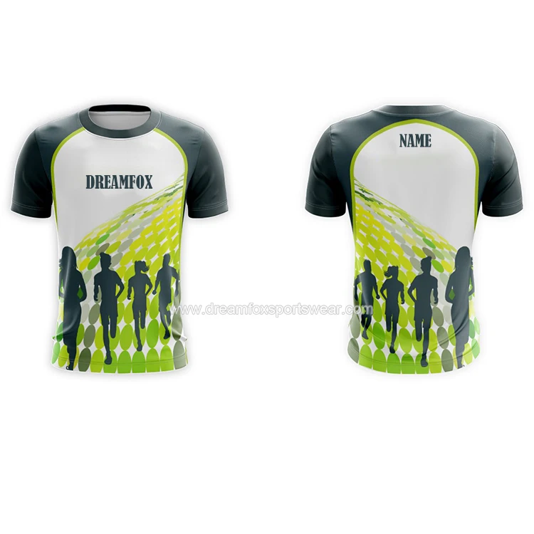Top Quality Design Your Own Running T Shirt With Running Pattern Custom