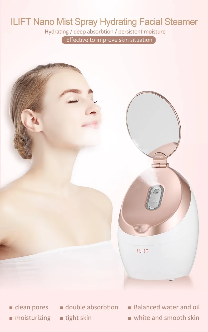 Best Ionic Home Facial Steamer Hot Portable Facial Steamer Cosmetics Brand Face Steamer For Home
