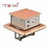 Professional customized copper&stainless steel material 5 pin go up and down floor socket