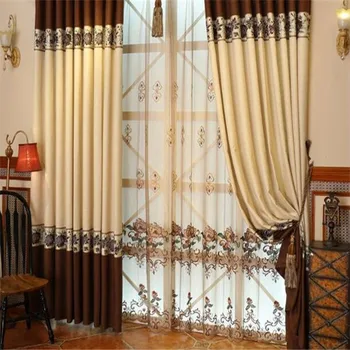 Joint Curtain Fabric With Printed Pattern Curtains With Remote