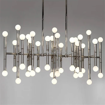 modern rectangular chandeliers dining room