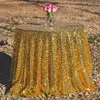 LZB017 Hot sale gold sequin tablecloth for home table linen