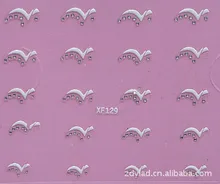 3D design Water Transfer Nails Art Sticker decals lady women manicure tools Nail Wraps Decals wholesale
