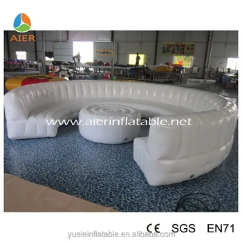 White Outdoor Inflatable Sofa Furniture Air Filled Couch White Outdoor Inflatable Sofa Furniture Air Filled Couch Bed