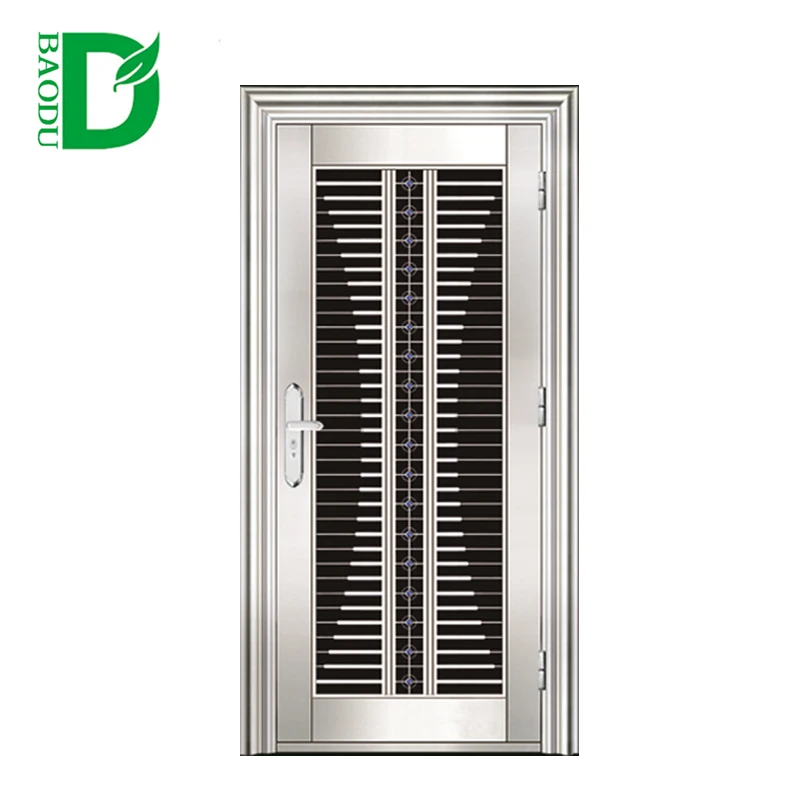 Stainless Steel Storm Security design Doors Exterior Double Door