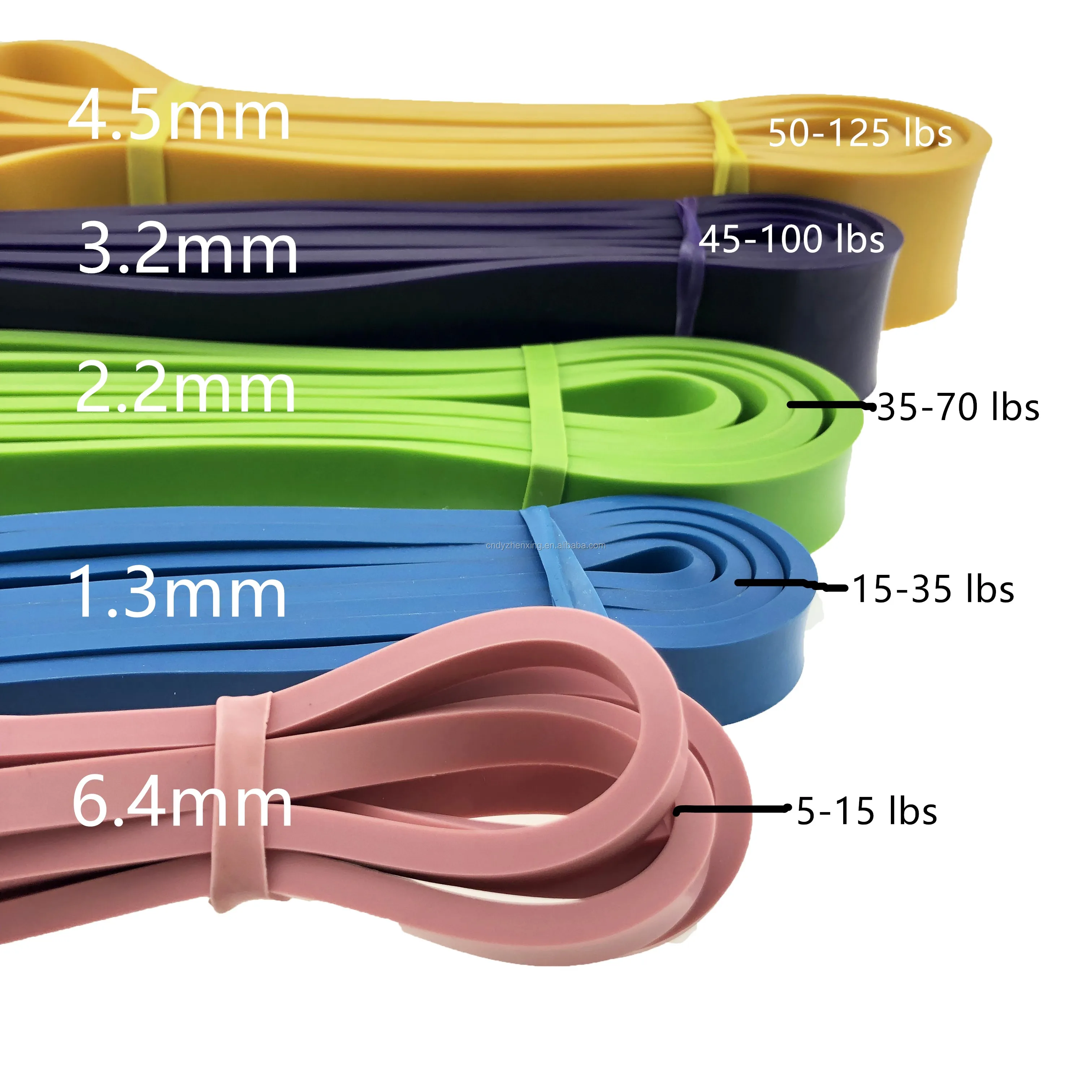 41inch Colorful Fitness Power Resistance Loop Bands Set For Stretching ...