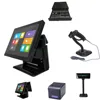 POS system dual screen two touch pos terminal double sides touch screen pos