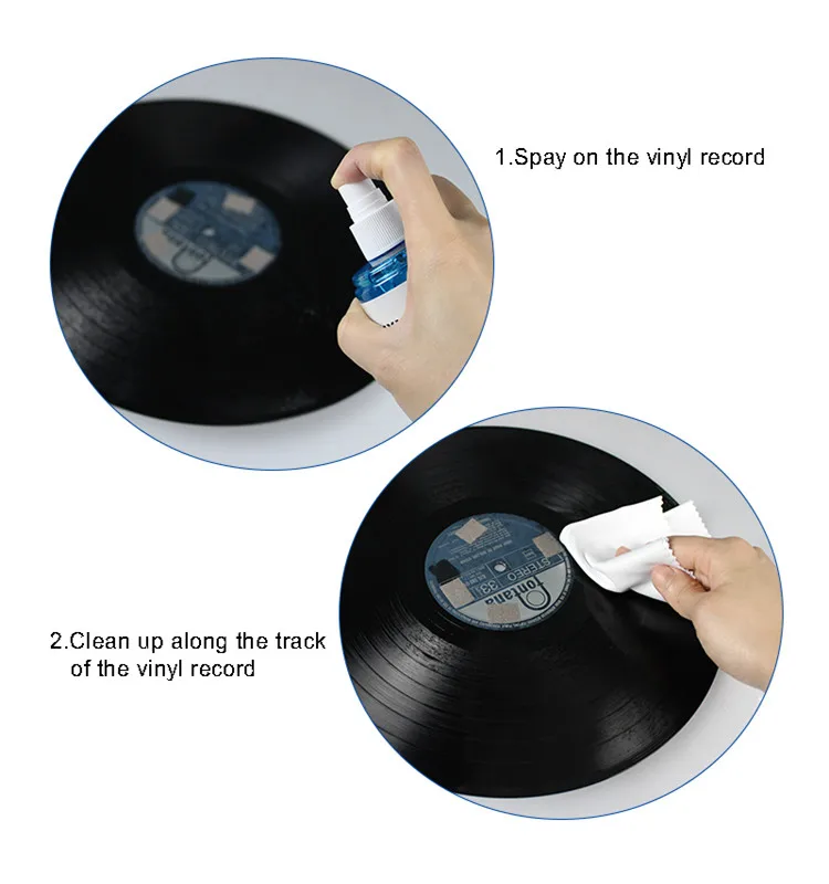 Custom Logo Vinyl Record Cleaner 120 Ml Cleaning Solution Vinyl Cleaner
