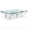 living room furniture sets stainless steel legs square tempering glass coffee table