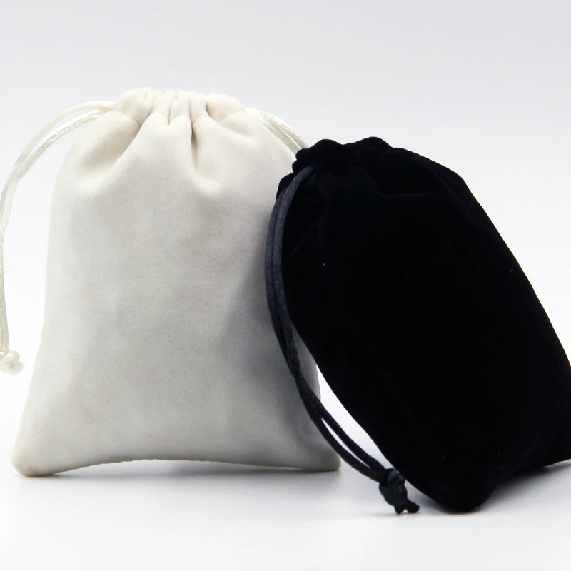 

velvet pouch,100 Pieces, Black/white