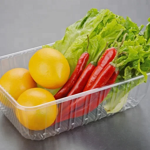 
Wholesale biodegradable pvc pet disposable transparent plastic fruit blister packaging tray 