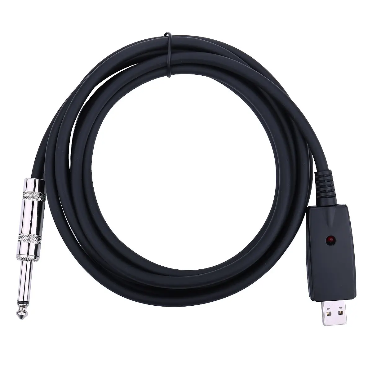 Buy 3m Chord Guitar 6.35mm 1/4 Male Mono Jack Plug To PC USB Converter