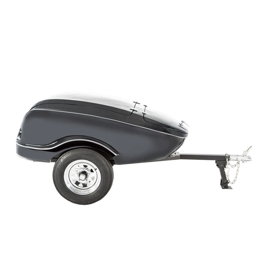 Small Covered Lightweight Utility Pull Behind Compact Luggage Trailer