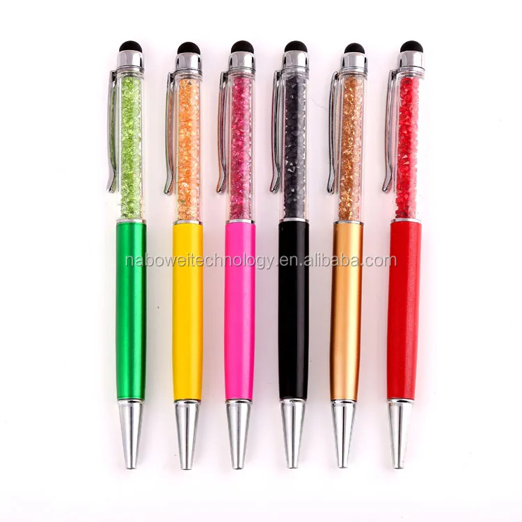 Universal crystal capacitive stylus pen touch screen pen for For ipad Phone/ iPhone Samsung/ Tablet