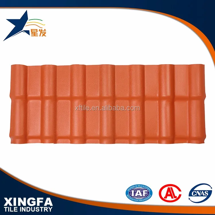 China build materials asa resin roof panel/ color corrugated plastic sheet synthetic resin roof tile