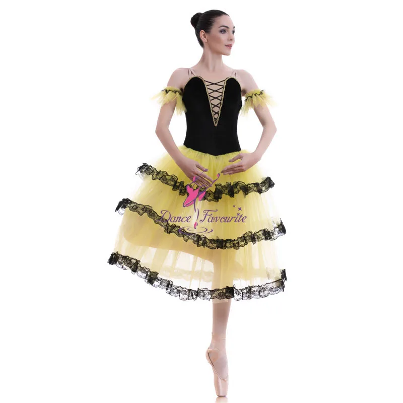 NWT Germanic Romantic Length Ballet Costume 2 colors offered ch/ladies ribbon tr 