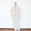 surgical disposable chemical protective pe jumpsuit with headcover/adult body suits/sms medical protective gown