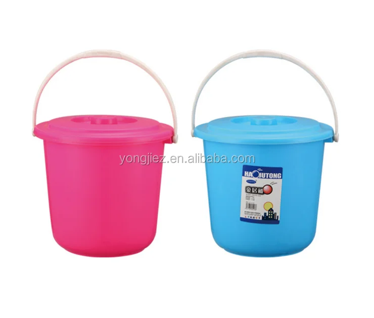 Water Plastic Bucket With Lid And 