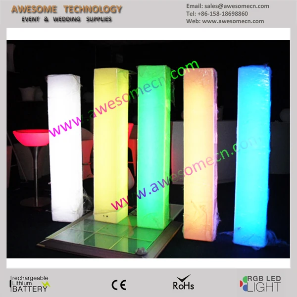 Lumino Square Perspex Led Light Pillars Illuminated Lumino Square Perspex Led Light Pillars Illuminated Pillar Design Lighted Wedding Roman Product On