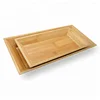 bamboo Display Tray rectangle plate set for food or fruit can be sold individually