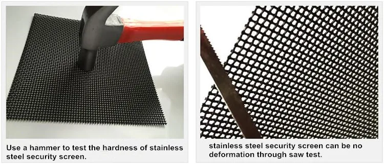 Anti-theft stainless steel security screen mesh/king kong mesh used for window and door
