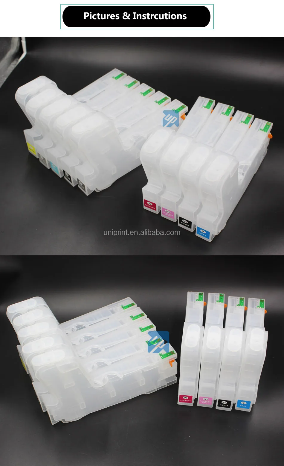 280ml For Epson Pro3800c Pro3800c Empty Refillable Ink