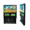 21.5 inch LCD AD display monitor with multi mobile phone wired charging station for public