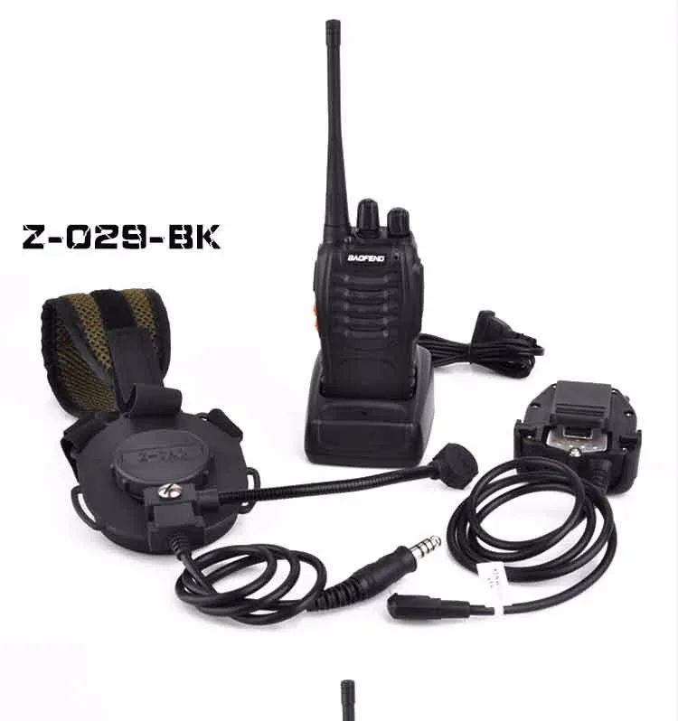 Z-TAC Set Sale Tactical zPeltor Headset with Kenwood PTT and Baofeng Radio