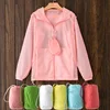 Sun Protection Clothing Female Summer Long Sleeved Big Hat Sunscreen Ladies Wild Thin Medium Long Sunscreen Large Size Jackets