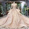 Jancember HTL509 High Neck Sheath Wedding Dress Delicate Lace Appliques Lady Elegant Bridal Dresses 2019 New