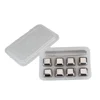 Whiskey Tools, Stainless Steel Ice Cube Wine Stone With Tong