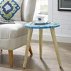 Home decoration living room solid wood small accent agate side tables